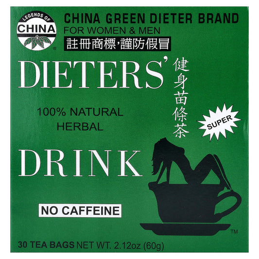 Uncle Lee's Tea, Dieters' 100% Natural Herbal Drink, No Caffeine, 30 Tea Bags, 2.12 oz (60 g)