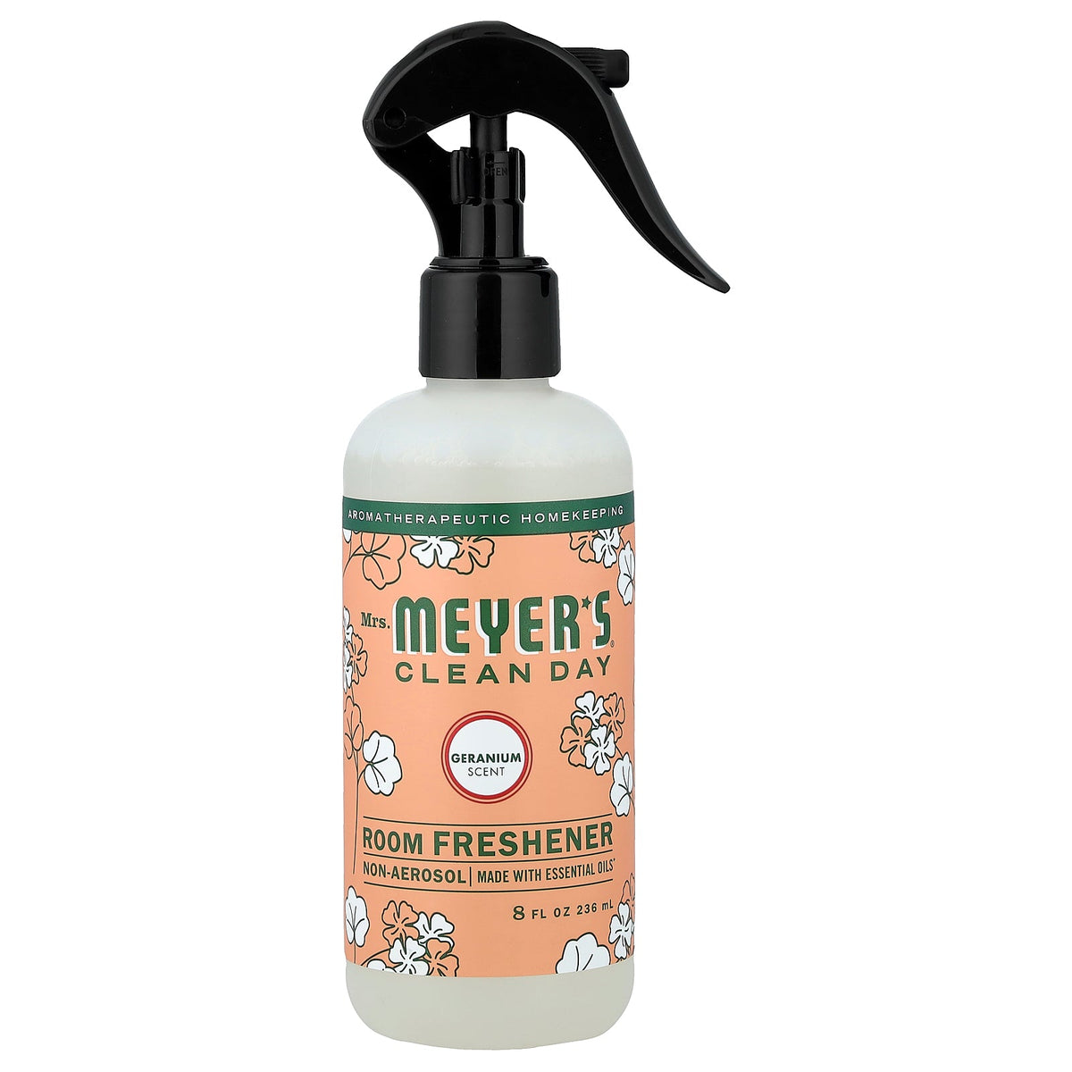 Mrs. Meyers Clean Day, Room Freshener, Non-Aerosol, Geranium, 8 fl oz (236 ml)