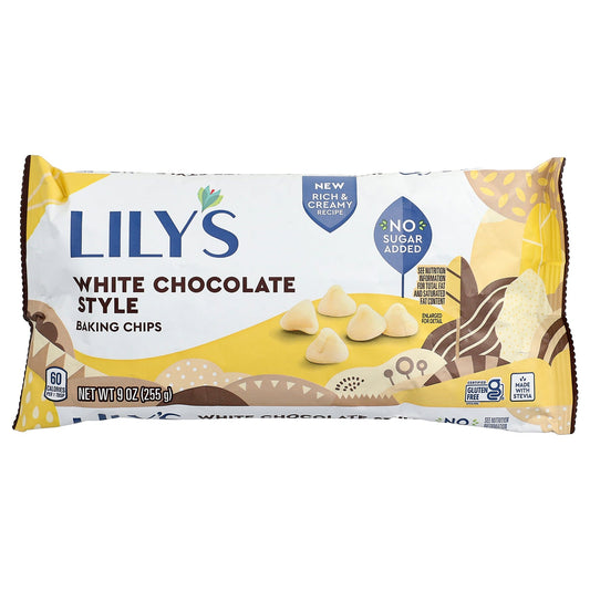 Lily's Sweets, Baking Chips, White Chocolate Style, 9 oz (255 g)