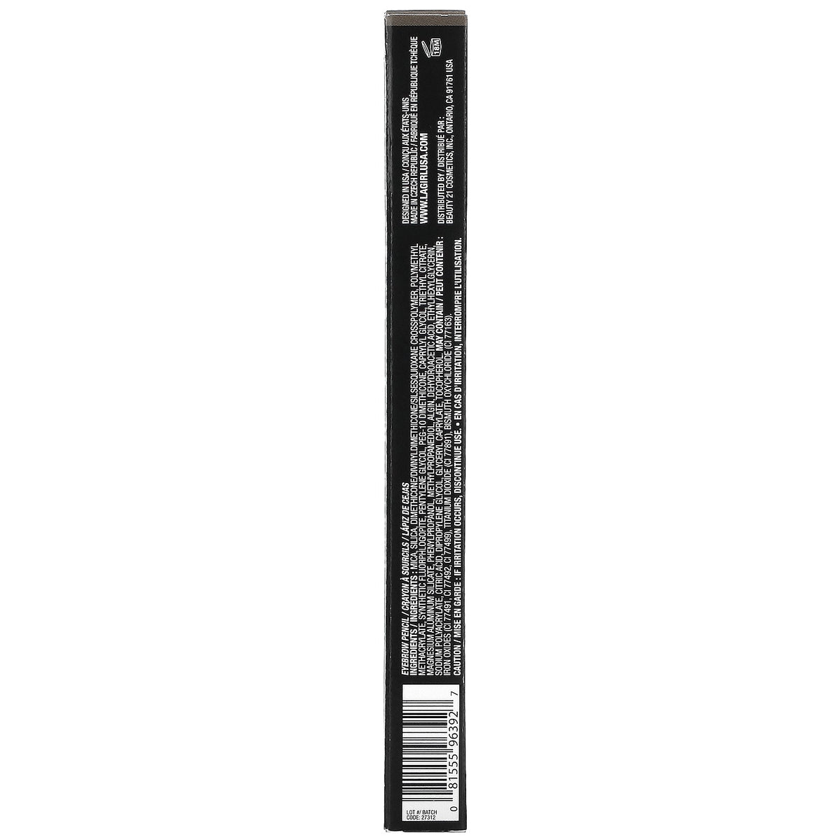 L.A. Girl, Featherlite Brow Shaping Powder Pencil, GBP392 Soft Brown, 0.04 oz (1.1 g)