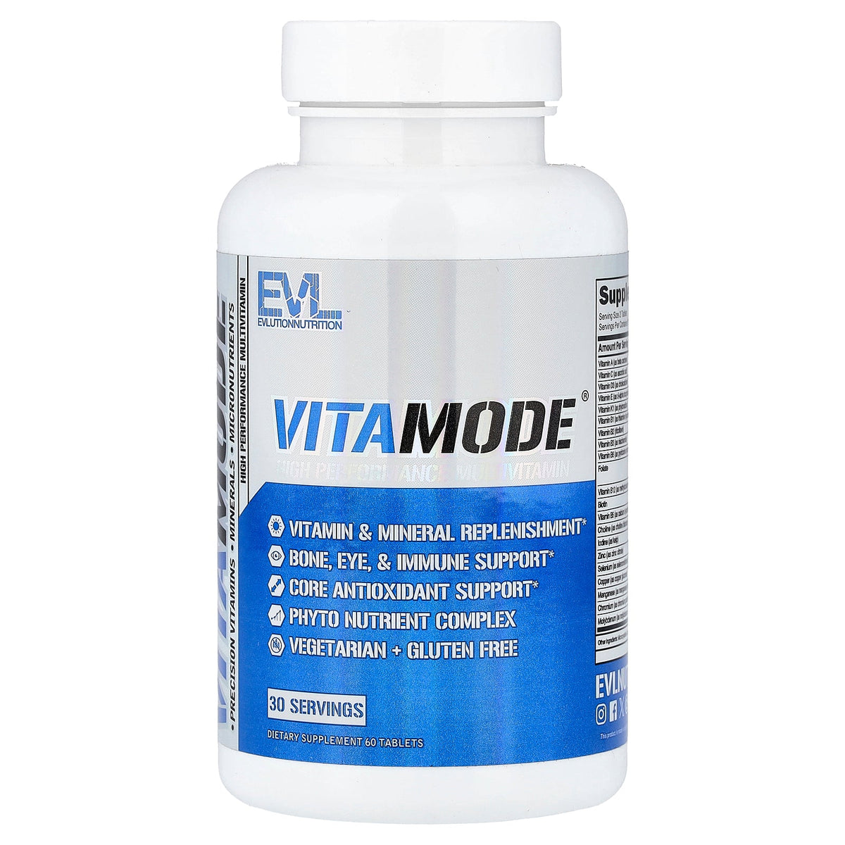 EVLution Nutrition, VitaMode®, High Performance Multivitamin, 60 Tablets