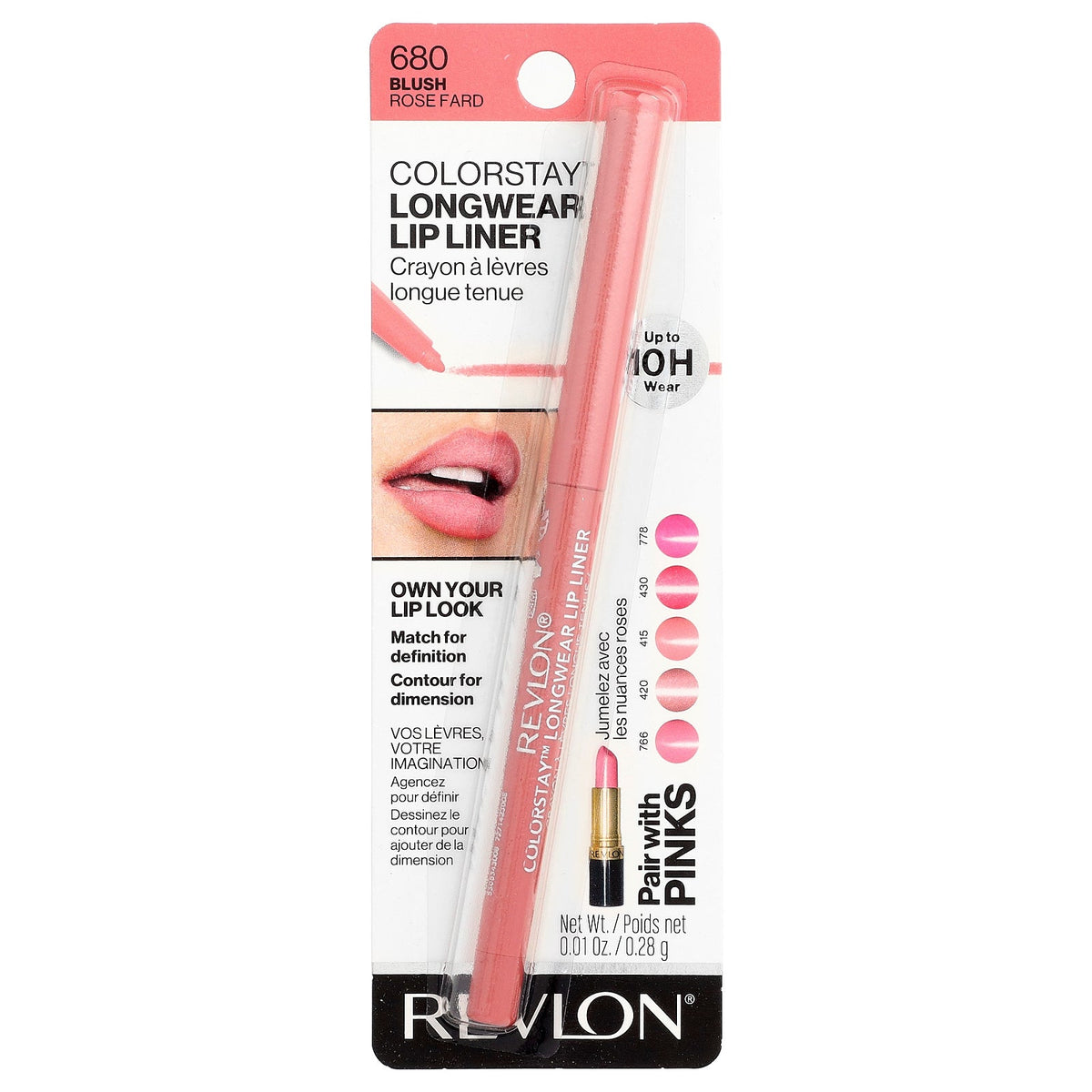 Revlon, Colorstay™, Longwear Lip Liner, 680 Blush, 0.01 oz (0.28 g)