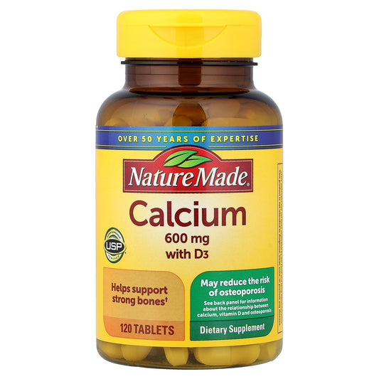 Nature Made, Calcium with Vitamin D3, 120 Tablets