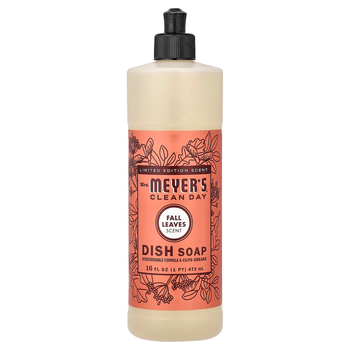 Mrs. Meyers Clean Day, Dish Soap, Fall Leaves, 16 fl oz (473 ml)