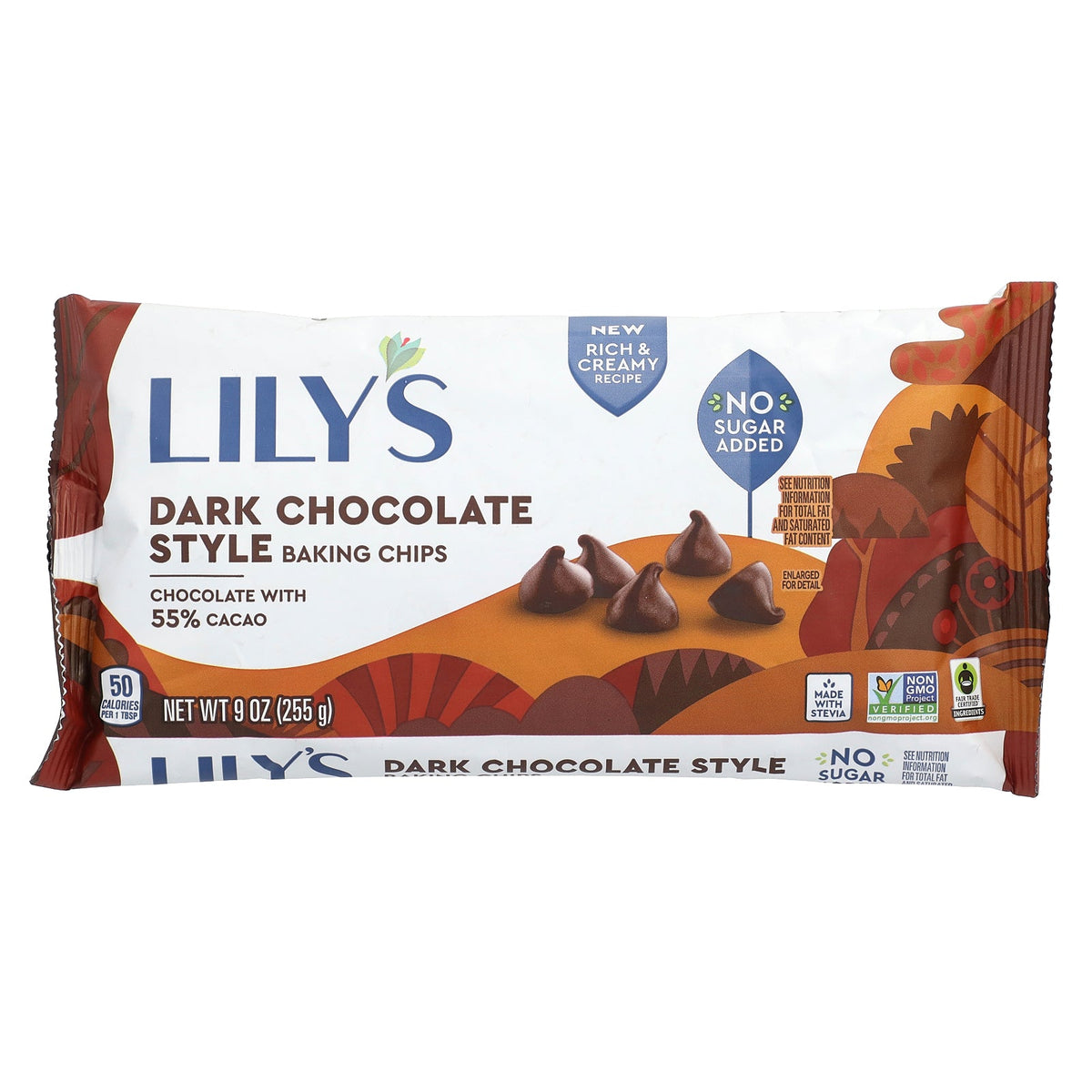 Lily's Sweets, Dark Chocolate Baking Chips, 9 oz (255 g)