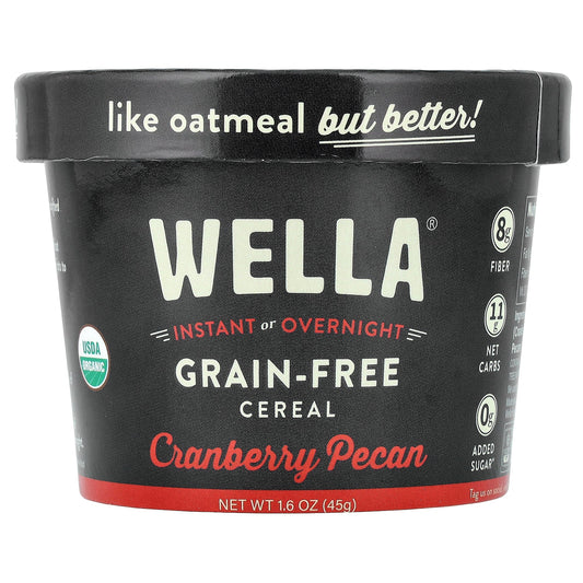 Wella, Grain-Free Cereal, Cranberry Pecan, 1.6 oz (45 g)
