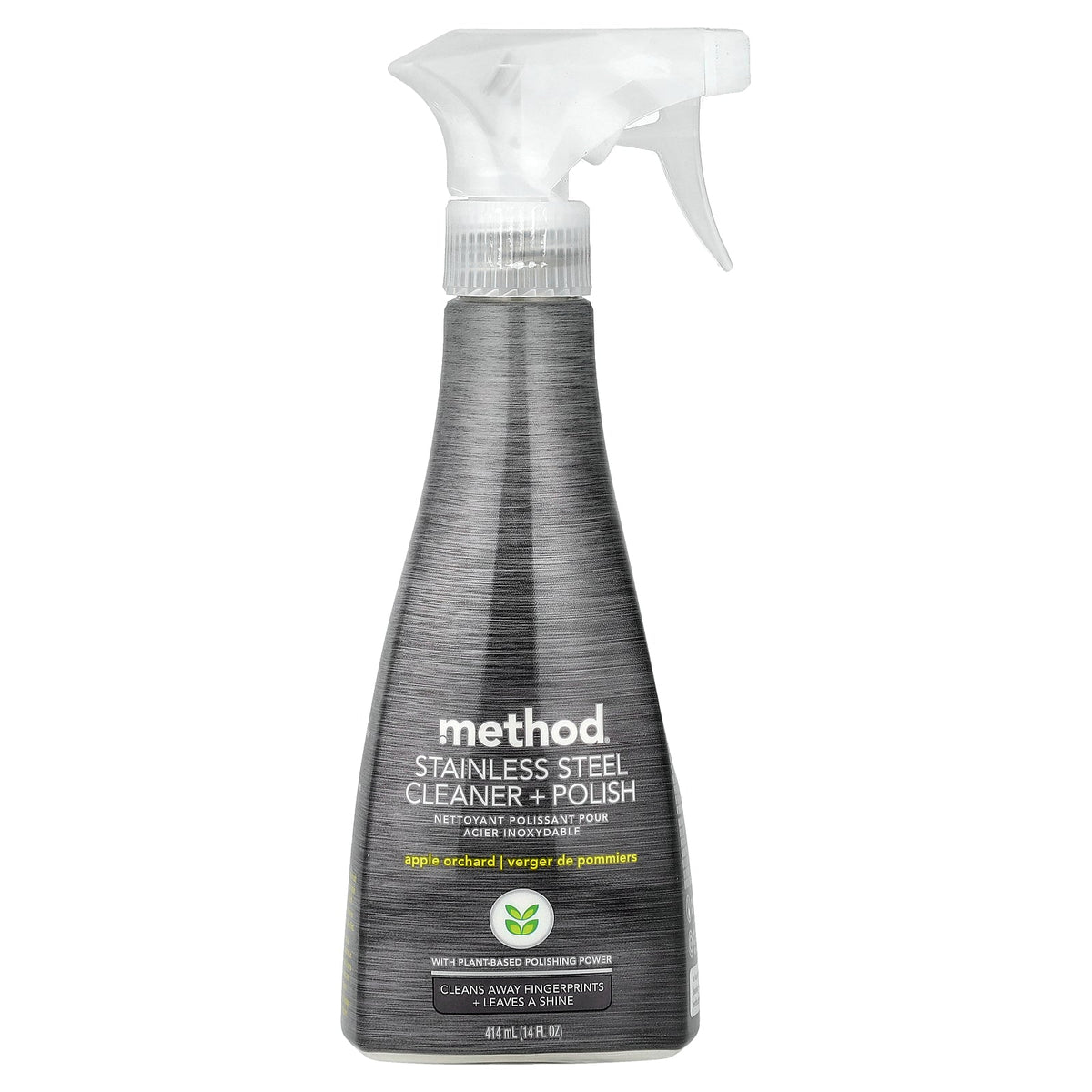 Method, Stainless Steel Cleaner + Polish, Apple Orchard, 14 fl oz (414 ml)